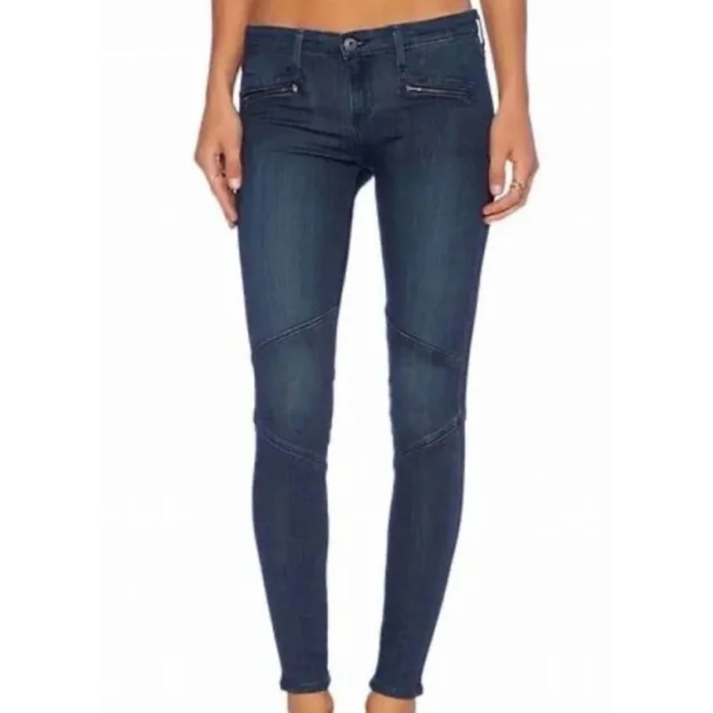 AG Adriano Goldschmied moto legging blue skinny jeans jeggings size 31R